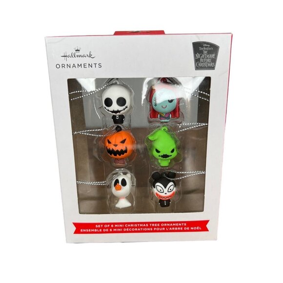 Hallmark Other - The Nightmare Before Christmas Mini Ornament Set Of 6 HALLMARK Disney NEW